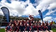 6 May 2025; Over 1000 U12 Camogie players, from across the country, were given the opportunity of a lifetime, when they got to compete on the hallowed turf at Croke Park. Allianz, a longstanding partner to the GAA and proud sponsor of The Camogie Association, welcomed under-12 teams across Ireland to Croke Park, for the Allianz Camán to Croker 2025 event. The event gives young girls the opportunity to represent their clubs and counties, in the day-long blitz – creating lots of fantastic memories and fun along the way. Allianz Camán to Croker is one of many initiatives supported by Allianz, as part of their #StopTheDrop campaign – a campaign designed to highlight and reduce the number of children dropping out of sport at the transition between primary and secondary school. Pictured at the Allianz Camán to Croker 2025 event is the Annaghdown Camogie of Galway team. Photo by Ramsey Cardy/Sportsfile