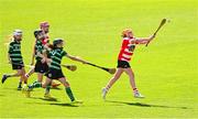 6 May 2025; Over 1000 U12 Camogie players, from across the country, were given the opportunity of a lifetime, when they got to compete on the hallowed turf at Croke Park. Allianz, a longstanding partner to the GAA and proud sponsor of The Camogie Association, welcomed under-12 teams across Ireland to Croke Park, for the Allianz Camán to Croker 2025 event. The event gives young girls the opportunity to represent their clubs and counties, in the day-long blitz – creating lots of fantastic memories and fun along the way. Allianz Camán to Croker is one of many initiatives supported by Allianz, as part of their #StopTheDrop campaign – a campaign designed to highlight and reduce the number of children dropping out of sport at the transition between primary and secondary school. Pictured at the Allianz Camán to Croker 2025 event is action between Naomh Pól of Antrim and Douglas of Cork. Photo by Ramsey Cardy/Sportsfile