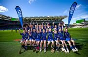 6 May 2025; Over 1000 U12 Camogie players, from across the country, were given the opportunity of a lifetime, when they got to compete on the hallowed turf at Croke Park. Allianz, a longstanding partner to the GAA and proud sponsor of The Camogie Association, welcomed under-12 teams across Ireland to Croke Park, for the Allianz Camán to Croker 2025 event. The event gives young girls the opportunity to represent their clubs and counties, in the day-long blitz – creating lots of fantastic memories and fun along the way. Allianz Camán to Croker is one of many initiatives supported by Allianz, as part of their #StopTheDrop campaign – a campaign designed to highlight and reduce the number of children dropping out of sport at the transition between primary and secondary school. Pictured at the Allianz Camán to Croker 2025 event is St.Ritas Fethard of Tipperary. Photo by Ramsey Cardy/Sportsfile