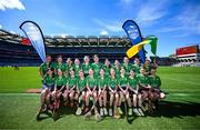 6 May 2025; Over 1000 U12 Camogie players, from across the country, were given the opportunity of a lifetime, when they got to compete on the hallowed turf at Croke Park. Allianz, a longstanding partner to the GAA and proud sponsor of The Camogie Association, welcomed under-12 teams across Ireland to Croke Park, for the Allianz Camán to Croker 2025 event. The event gives young girls the opportunity to represent their clubs and counties, in the day-long blitz – creating lots of fantastic memories and fun along the way. Allianz Camán to Croker is one of many initiatives supported by Allianz, as part of their #StopTheDrop campaign – a campaign designed to highlight and reduce the number of children dropping out of sport at the transition between primary and secondary school. Pictured at the Allianz Camán to Croker 2025 event is Toomevara Camogie Club of Tipperary. Photo by Ramsey Cardy/Sportsfile