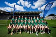 6 May 2025; Over 1000 U12 Camogie players, from across the country, were given the opportunity of a lifetime, when they got to compete on the hallowed turf at Croke Park. Allianz, a longstanding partner to the GAA and proud sponsor of The Camogie Association, welcomed under-12 teams across Ireland to Croke Park, for the Allianz Camán to Croker 2025 event. The event gives young girls the opportunity to represent their clubs and counties, in the day-long blitz – creating lots of fantastic memories and fun along the way. Allianz Camán to Croker is one of many initiatives supported by Allianz, as part of their #StopTheDrop campaign – a campaign designed to highlight and reduce the number of children dropping out of sport at the transition between primary and secondary school. Pictured at the Allianz Camán to Croker 2025 event is the St. Vincent’s Camogie Club of Cork team. Photo by Ramsey Cardy/Sportsfile