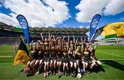 6 May 2025; Over 1000 U12 Camogie players, from across the country, were given the opportunity of a lifetime, when they got to compete on the hallowed turf at Croke Park. Allianz, a longstanding partner to the GAA and proud sponsor of The Camogie Association, welcomed under-12 teams across Ireland to Croke Park, for the Allianz Camán to Croker 2025 event. The event gives young girls the opportunity to represent their clubs and counties, in the day-long blitz – creating lots of fantastic memories and fun along the way. Allianz Camán to Croker is one of many initiatives supported by Allianz, as part of their #StopTheDrop campaign – a campaign designed to highlight and reduce the number of children dropping out of sport at the transition between primary and secondary school. Pictured at the Allianz Camán to Croker 2025 event is the Slieverue of Kilkenny team. Photo by Ramsey Cardy/Sportsfile