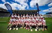 6 May 2025; Over 1000 U12 Camogie players, from across the country, were given the opportunity of a lifetime, when they got to compete on the hallowed turf at Croke Park. Allianz, a longstanding partner to the GAA and proud sponsor of The Camogie Association, welcomed under-12 teams across Ireland to Croke Park, for the Allianz Camán to Croker 2025 event. The event gives young girls the opportunity to represent their clubs and counties, in the day-long blitz – creating lots of fantastic memories and fun along the way. Allianz Camán to Croker is one of many initiatives supported by Allianz, as part of their #StopTheDrop campaign – a campaign designed to highlight and reduce the number of children dropping out of sport at the transition between primary and secondary school. Pictured at the Allianz Camán to Croker 2025 event is the Tulsk Camogie Club of Roscommon team. Photo by Ramsey Cardy/Sportsfile