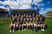 6 May 2025; Over 1000 U12 Camogie players, from across the country, were given the opportunity of a lifetime, when they got to compete on the hallowed turf at Croke Park. Allianz, a longstanding partner to the GAA and proud sponsor of The Camogie Association, welcomed under-12 teams across Ireland to Croke Park, for the Allianz Camán to Croker 2025 event. The event gives young girls the opportunity to represent their clubs and counties, in the day-long blitz – creating lots of fantastic memories and fun along the way. Allianz Camán to Croker is one of many initiatives supported by Allianz, as part of their #StopTheDrop campaign – a campaign designed to highlight and reduce the number of children dropping out of sport at the transition between primary and secondary school. Pictured at the Allianz Camán to Croker 2025 event is the Ballyagran/Kilmallock Camogie Club of Limerick team. Photo by Ramsey Cardy/Sportsfile