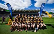 6 May 2025; Over 1000 U12 Camogie players, from across the country, were given the opportunity of a lifetime, when they got to compete on the hallowed turf at Croke Park. Allianz, a longstanding partner to the GAA and proud sponsor of The Camogie Association, welcomed under-12 teams across Ireland to Croke Park, for the Allianz Camán to Croker 2025 event. The event gives young girls the opportunity to represent their clubs and counties, in the day-long blitz – creating lots of fantastic memories and fun along the way. Allianz Camán to Croker is one of many initiatives supported by Allianz, as part of their #StopTheDrop campaign – a campaign designed to highlight and reduce the number of children dropping out of sport at the transition between primary and secondary school. Pictured at the Allianz Camán to Croker 2025 event is the Slieverue of Kilkenny team. Photo by Ramsey Cardy/Sportsfile