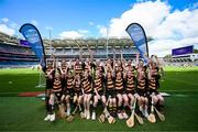 6 May 2025; Over 1000 U12 Camogie players, from across the country, were given the opportunity of a lifetime, when they got to compete on the hallowed turf at Croke Park. Allianz, a longstanding partner to the GAA and proud sponsor of The Camogie Association, welcomed under-12 teams across Ireland to Croke Park, for the Allianz Camán to Croker 2025 event. The event gives young girls the opportunity to represent their clubs and counties, in the day-long blitz – creating lots of fantastic memories and fun along the way. Allianz Camán to Croker is one of many initiatives supported by Allianz, as part of their #StopTheDrop campaign – a campaign designed to highlight and reduce the number of children dropping out of sport at the transition between primary and secondary school. Pictured at the Allianz Camán to Croker 2025 event is the x team. Photo by Ramsey Cardy/Sportsfile