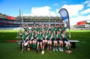 6 May 2025; Over 1000 U12 Camogie players, from across the country, were given the opportunity of a lifetime, when they got to compete on the hallowed turf at Croke Park. Allianz, a longstanding partner to the GAA and proud sponsor of The Camogie Association, welcomed under-12 teams across Ireland to Croke Park, for the Allianz Camán to Croker 2025 event. The event gives young girls the opportunity to represent their clubs and counties, in the day-long blitz – creating lots of fantastic memories and fun along the way. Allianz Camán to Croker is one of many initiatives supported by Allianz, as part of their #StopTheDrop campaign – a campaign designed to highlight and reduce the number of children dropping out of sport at the transition between primary and secondary school. Pictured at the Allianz Camán to Croker 2025 event is the Emeralds Camogie Club of Kilkenny team. Photo by Ramsey Cardy/Sportsfile