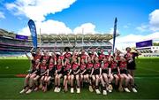 6 May 2025; Over 1000 U12 Camogie players, from across the country, were given the opportunity of a lifetime, when they got to compete on the hallowed turf at Croke Park. Allianz, a longstanding partner to the GAA and proud sponsor of The Camogie Association, welcomed under-12 teams across Ireland to Croke Park, for the Allianz Camán to Croker 2025 event. The event gives young girls the opportunity to represent their clubs and counties, in the day-long blitz – creating lots of fantastic memories and fun along the way. Allianz Camán to Croker is one of many initiatives supported by Allianz, as part of their #StopTheDrop campaign – a campaign designed to highlight and reduce the number of children dropping out of sport at the transition between primary and secondary school. Pictured at the Allianz Camán to Croker 2025 event is the Carrick Camogie Club of Leitrim team. Photo by Ramsey Cardy/Sportsfile