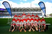 6 May 2025; Over 1000 U12 Camogie players, from across the country, were given the opportunity of a lifetime, when they got to compete on the hallowed turf at Croke Park. Allianz, a longstanding partner to the GAA and proud sponsor of The Camogie Association, welcomed under-12 teams across Ireland to Croke Park, for the Allianz Camán to Croker 2025 event. The event gives young girls the opportunity to represent their clubs and counties, in the day-long blitz – creating lots of fantastic memories and fun along the way. Allianz Camán to Croker is one of many initiatives supported by Allianz, as part of their #StopTheDrop campaign – a campaign designed to highlight and reduce the number of children dropping out of sport at the transition between primary and secondary school. Pictured at the Allianz Camán to Croker 2025 event is the The Harps Camogie Club of Laois team. Photo by Ramsey Cardy/Sportsfile
