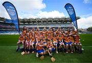 6 May 2025; Over 1000 U12 Camogie players, from across the country, were given the opportunity of a lifetime, when they got to compete on the hallowed turf at Croke Park. Allianz, a longstanding partner to the GAA and proud sponsor of The Camogie Association, welcomed under-12 teams across Ireland to Croke Park, for the Allianz Camán to Croker 2025 event. The event gives young girls the opportunity to represent their clubs and counties, in the day-long blitz – creating lots of fantastic memories and fun along the way. Allianz Camán to Croker is one of many initiatives supported by Allianz, as part of their #StopTheDrop campaign – a campaign designed to highlight and reduce the number of children dropping out of sport at the transition between primary and secondary school. Pictured at the Allianz Camán to Croker 2025 event is Drumgoon of Cavan. Photo by Ramsey Cardy/Sportsfile