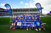 6 May 2025; Over 1000 U12 Camogie players, from across the country, were given the opportunity of a lifetime, when they got to compete on the hallowed turf at Croke Park. Allianz, a longstanding partner to the GAA and proud sponsor of The Camogie Association, welcomed under-12 teams across Ireland to Croke Park, for the Allianz Camán to Croker 2025 event. The event gives young girls the opportunity to represent their clubs and counties, in the day-long blitz – creating lots of fantastic memories and fun along the way. Allianz Camán to Croker is one of many initiatives supported by Allianz, as part of their #StopTheDrop campaign – a campaign designed to highlight and reduce the number of children dropping out of sport at the transition between primary and secondary school. Pictured at the Allianz Camán to Croker 2025 event is the Brownstown Camogie Club of Westmeath team. Photo by Ramsey Cardy/Sportsfile