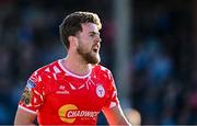 5 May 2025; Sam Bone of Shelbourne during the SSE Airtricity Men's Premier Division match between Shelbourne and Waterford at Tolka Park in Dublin. Photo by Seb Daly/Sportsfile