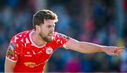 5 May 2025; Sam Bone of Shelbourne during the SSE Airtricity Men's Premier Division match between Shelbourne and Waterford at Tolka Park in Dublin. Photo by Seb Daly/Sportsfile