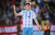 5 May 2025; Conan Noonan of Waterford during the SSE Airtricity Men's Premier Division match between Shelbourne and Waterford at Tolka Park in Dublin. Photo by Seb Daly/Sportsfile