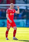 5 May 2025; Kerr McInroy of Shelbourne during the SSE Airtricity Men's Premier Division match between Shelbourne and Waterford at Tolka Park in Dublin. Photo by Seb Daly/Sportsfile