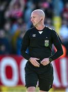 5 May 2025; Referee Marc Lynch during the SSE Airtricity Men's Premier Division match between Shelbourne and Waterford at Tolka Park in Dublin. Photo by Seb Daly/Sportsfile