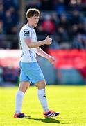 5 May 2025; Sam Glenfield of Waterford during the SSE Airtricity Men's Premier Division match between Shelbourne and Waterford at Tolka Park in Dublin. Photo by Seb Daly/Sportsfile