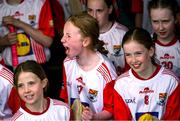6 May 2025; Over 1000 U12 Camogie players, from across the country, were given the opportunity of a lifetime, when they got to compete on the hallowed turf at Croke Park. Allianz, a longstanding partner to the GAA and proud sponsor of The Camogie Association, welcomed under-12 teams across Ireland to Croke Park, for the Allianz Camán to Croker 2025 event. The event gives young girls the opportunity to represent their clubs and counties, in the day-long blitz – creating lots of fantastic memories and fun along the way. Allianz Camán to Croker is one of many initiatives supported by Allianz, as part of their #StopTheDrop campaign – a campaign designed to highlight and reduce the number of children dropping out of sport at the transition between primary and secondary school. Pictured at the Allianz Camán to Croker 2025 event is Coolera Strandhill of Sligo. Photo by Ramsey Cardy/Sportsfile