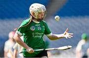 6 May 2025; Over 1000 U12 Camogie players, from across the country, were given the opportunity of a lifetime, when they got to compete on the hallowed turf at Croke Park. Allianz, a longstanding partner to the GAA and proud sponsor of The Camogie Association, welcomed under-12 teams across Ireland to Croke Park, for the Allianz Camán to Croker 2025 event. The event gives young girls the opportunity to represent their clubs and counties, in the day-long blitz – creating lots of fantastic memories and fun along the way. Allianz Camán to Croker is one of many initiatives supported by Allianz, as part of their #StopTheDrop campaign – a campaign designed to highlight and reduce the number of children dropping out of sport at the transition between primary and secondary school. Pictured at the Allianz Camán to Croker 2025 event is action between Sarsfields of Galway and St. Vincent’s Camogie Club of Cork. Photo by Ramsey Cardy/Sportsfile