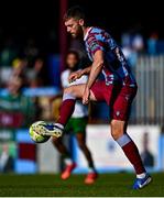 5 May 2025; Conor Keeley of Drogheda United during the SSE Airtricity Men's Premier Division match between Drogheda United and Cork City at Sullivan & Lambe Park in Drogheda, Louth. Photo by Tyler Miller/Sportsfile