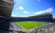 6 May 2025; Over 1000 U12 Camogie players, from across the country, were given the opportunity of a lifetime, when they got to compete on the hallowed turf at Croke Park. Allianz, a longstanding partner to the GAA and proud sponsor of The Camogie Association, welcomed under-12 teams across Ireland to Croke Park, for the Allianz Camán to Croker 2025 event. The event gives young girls the opportunity to represent their clubs and counties, in the day-long blitz – creating lots of fantastic memories and fun along the way. Allianz Camán to Croker is one of many initiatives supported by Allianz, as part of their #StopTheDrop campaign – a campaign designed to highlight and reduce the number of children dropping out of sport at the transition between primary and secondary school. Pictured at the Allianz Camán to Croker 2025 event is a general view of action. Photo by Ramsey Cardy/Sportsfile
