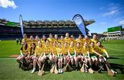 6 May 2025; Over 1000 U12 Camogie players, from across the country, were given the opportunity of a lifetime, when they got to compete on the hallowed turf at Croke Park. Allianz, a longstanding partner to the GAA and proud sponsor of The Camogie Association, welcomed under-12 teams across Ireland to Croke Park, for the Allianz Camán to Croker 2025 event. The event gives young girls the opportunity to represent their clubs and counties, in the day-long blitz – creating lots of fantastic memories and fun along the way. Allianz Camán to Croker is one of many initiatives supported by Allianz, as part of their #StopTheDrop campaign – a campaign designed to highlight and reduce the number of children dropping out of sport at the transition between primary and secondary school. Pictured at the Allianz Camán to Croker 2025 event is Inagh-Kilnamona of Clare. Photo by Ramsey Cardy/Sportsfile
