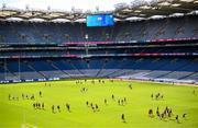 6 May 2025; Over 1000 U12 Camogie players, from across the country, were given the opportunity of a lifetime, when they got to compete on the hallowed turf at Croke Park. Allianz, a longstanding partner to the GAA and proud sponsor of The Camogie Association, welcomed under-12 teams across Ireland to Croke Park, for the Allianz Camán to Croker 2025 event. The event gives young girls the opportunity to represent their clubs and counties, in the day-long blitz – creating lots of fantastic memories and fun along the way. Allianz Camán to Croker is one of many initiatives supported by Allianz, as part of their #StopTheDrop campaign – a campaign designed to highlight and reduce the number of children dropping out of sport at the transition between primary and secondary school. Pictured at the Allianz Camán to Croker 2025 event is a general view of action. Photo by Ramsey Cardy/Sportsfile