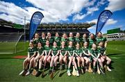 6 May 2025; Over 1000 U12 Camogie players, from across the country, were given the opportunity of a lifetime, when they got to compete on the hallowed turf at Croke Park. Allianz, a longstanding partner to the GAA and proud sponsor of The Camogie Association, welcomed under-12 teams across Ireland to Croke Park, for the Allianz Camán to Croker 2025 event. The event gives young girls the opportunity to represent their clubs and counties, in the day-long blitz – creating lots of fantastic memories and fun along the way. Allianz Camán to Croker is one of many initiatives supported by Allianz, as part of their #StopTheDrop campaign – a campaign designed to highlight and reduce the number of children dropping out of sport at the transition between primary and secondary school. Pictured at the Allianz Camán to Croker 2025 event is the Craughwell Camogie Club of Galway team. Photo by Ramsey Cardy/Sportsfile