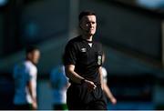 5 May 2025; Referee Aaron O'Dowd during the SSE Airtricity Men's Premier Division match between Drogheda United and Cork City at Sullivan & Lambe Park in Drogheda, Louth. Photo by Tyler Miller/Sportsfile