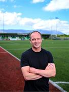 6 May 2025; New Kerry FC manager Colin Healy poses for a portrait at the club grounds at Mounthawk Park in Tralee, Kerry. Photo by Brendan Moran/Sportsfile