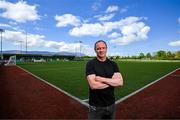 6 May 2025; New Kerry FC manager Colin Healy poses for a portrait at the club grounds at Mounthawk Park in Tralee, Kerry. Photo by Brendan Moran/Sportsfile