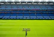 6 May 2025; In attendance at the launch of the Tailteann Cup at Croke Park in Dublin is Uachtarán Chumann Lúthchleas Gael Jarlath Burns, centre, with back row from left, Sean O’Connor of Tipperary, Tighe Barry of London, Callum Bolton of Kildare, Ronan Wallace of Westmeath, Killian Roche of Laois, Mark Diffley of Leitrim, Dean Healy of Wicklow and Dermot McAleese of Antrim. Along with front row, from front to back, Cillian Fahy of Limerick, Paddy Fox of Longford, Niall Murphy of Sligo, Conor Murray of Waterford, Mikey Bambrick of Carlow, Lee Pearson of Offaly and Declan McCusker of Fermanagh. Photo by Sam Barnes/Sportsfile