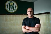 6 May 2025; New Kerry FC manager Colin Healy poses for a portrait at the club grounds at Mounthawk Park in Tralee, Kerry. Photo by Brendan Moran/Sportsfile