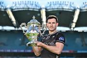 6 May 2025; Niall Murphy of Sligo pictured with the Tailteann Cup at the launch of the Tailteann Cup at Croke Park in Dublin. Photo by Sam Barnes/Sportsfile