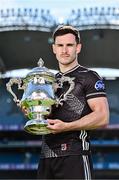 6 May 2025; Niall Murphy of Sligo pictured with the Tailteann Cup at the launch of the Tailteann Cup at Croke Park in Dublin. Photo by Sam Barnes/Sportsfile