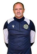 6 May 2025; Manager Colin Healy during a Kerry FC squad portrait session at Mounthawk Park in Tralee, Kerry. Photo by Brendan Moran/Sportsfile