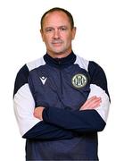 6 May 2025; Manager Colin Healy during a Kerry FC squad portrait session at Mounthawk Park in Tralee, Kerry. Photo by Brendan Moran/Sportsfile