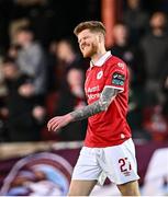 2 May 2025; Connor Malley of Sligo Rovers reacts during the SSE Airtricity Men's Premier Division match between Sligo Rovers and Drogheda United at The Showgrounds in Sligo. Photo by Piaras Ó Mídheach/Sportsfile
