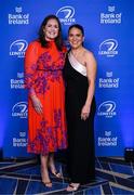 6 May 2025; Fiona Coghlan and Tania Rosser on arrival at the Leinster Rugby awards ball 2025 at O'Reilly Hall in UCD, Dublin. Photo by Brendan Moran/Sportsfile