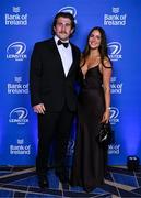 6 May 2025; John McKee and Megan Whelan on arrival at the Leinster Rugby awards ball 2025 at O'Reilly Hall in UCD, Dublin. Photo by Brendan Moran/Sportsfile