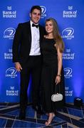6 May 2025; Aitzol King and Sophie Gioviale on arrival at the Leinster Rugby awards ball 2025 at O'Reilly Hall in UCD, Dublin. Photo by Brendan Moran/Sportsfile