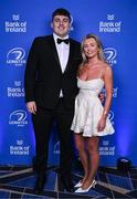 6 May 2025; Niall Smyth and Julie Breslin on arrival at the Leinster Rugby awards ball 2025 at O'Reilly Hall in UCD, Dublin. Photo by Brendan Moran/Sportsfile