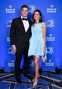 6 May 2025; Josh van der Flier and his wife Sophie on arrival at the Leinster Rugby awards ball 2025 at O'Reilly Hall in UCD, Dublin. Photo by Brendan Moran/Sportsfile