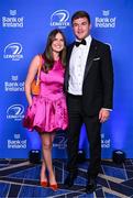 6 May 2025; Scott Penny and Susan Ryan on arrival at the Leinster Rugby awards ball 2025 at O'Reilly Hall in UCD, Dublin. Photo by Brendan Moran/Sportsfile