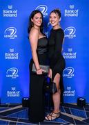 6 May 2025; Leah Tarpey, left, and Fiona Dickson on arrival at the Leinster Rugby awards ball 2025 at O'Reilly Hall in UCD, Dublin. Photo by Brendan Moran/Sportsfile