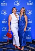 6 May 2025; Aimee Clarke and Lauren Sweeney on arrival at the Leinster Rugby awards ball 2025 at O'Reilly Hall in UCD, Dublin. Photo by Brendan Moran/Sportsfile