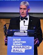 6 May 2025; Leinster Rugby president Declan Gardiner during the Leinster Rugby awards ball 2025 at O'Reilly Hall in UCD, Dublin. Photo by Brendan Moran/Sportsfile