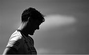 4 May 2025; (EDITORS NOTE: Image has been shot in black and white. Colour version not available.) David Clifford of Kerry during the warm-up before the Munster GAA Football Senior Championship final match between Kerry and Clare at Fitzgerald Stadium in Killarney, Kerry. Photo by Piaras Ó Mídheach/Sportsfile