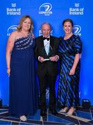 6 May 2025; Pauline Marlowe, left, Pat Fitzgerald and Longford Rugby Club president Karen Lennon during the Leinster Rugby awards ball 2025 at O'Reilly Hall in UCD, Dublin. Photo by Brendan Moran/Sportsfile
