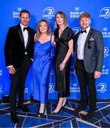 6 May 2025; Guests, from left, David Gee, Abi England, Michelle Morrisroe, Dominik Morycki during the Leinster Rugby awards ball 2025 at O'Reilly Hall in UCD, Dublin. Photo by Brendan Moran/Sportsfile